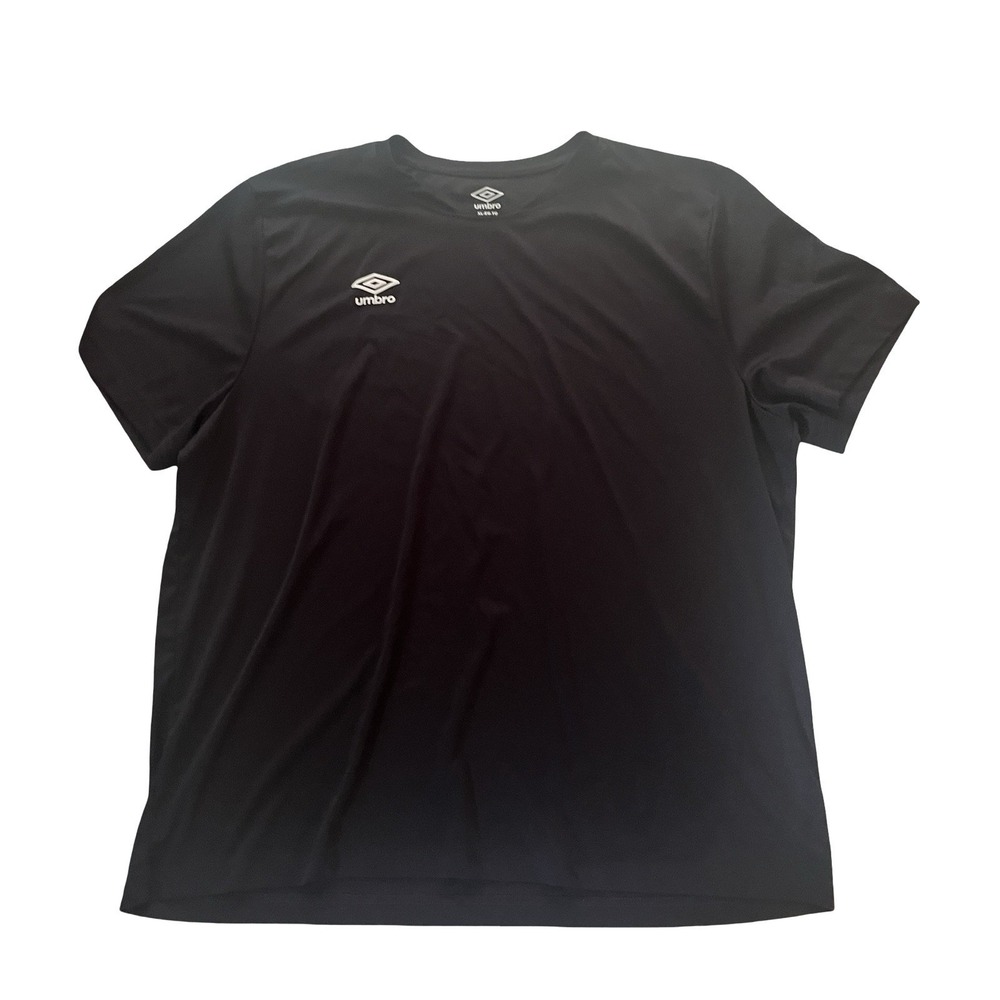 Umbro Men's Size XL Black Short Sleeve Athletic Shirt Logo Minimalist Basic